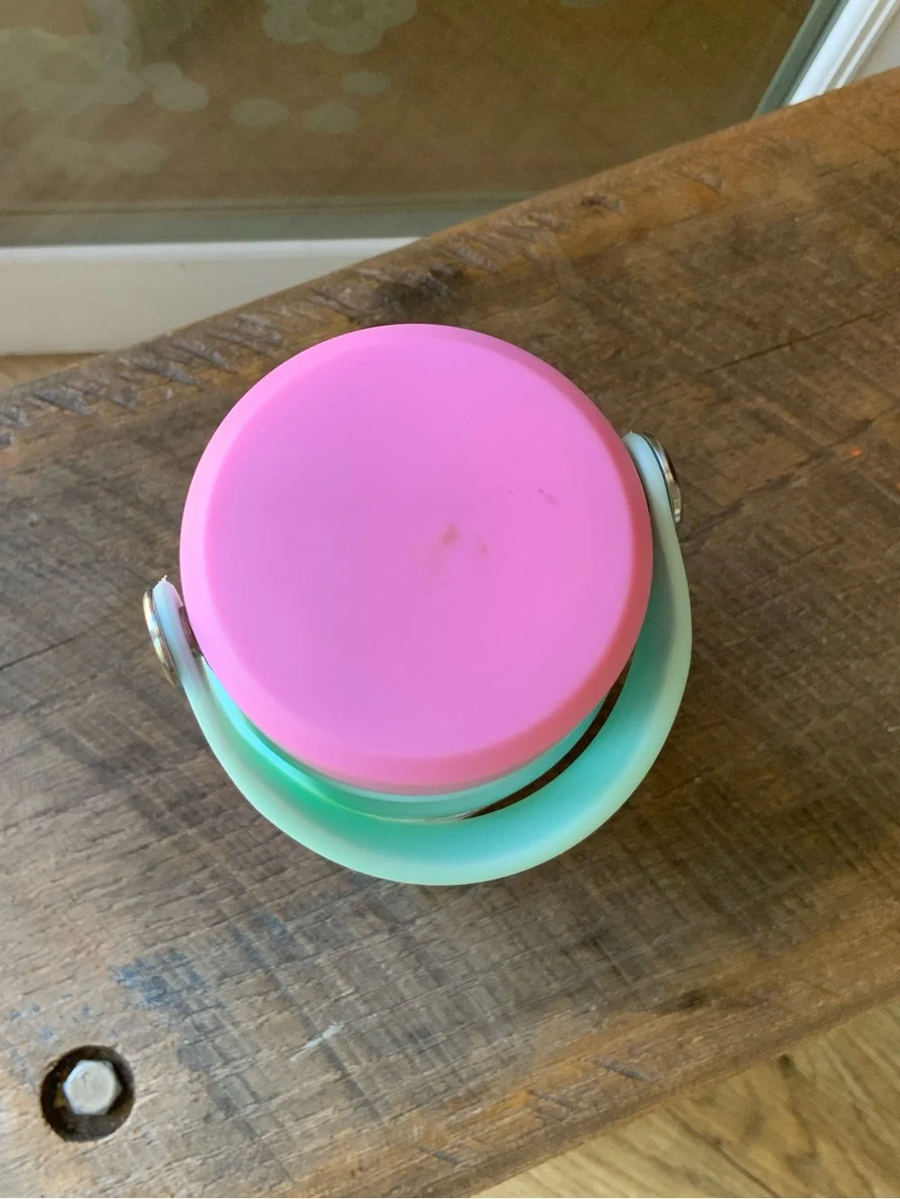 Hello Kitty Cafe Pink, Mint, Yellow Gradient Stainless Bottle